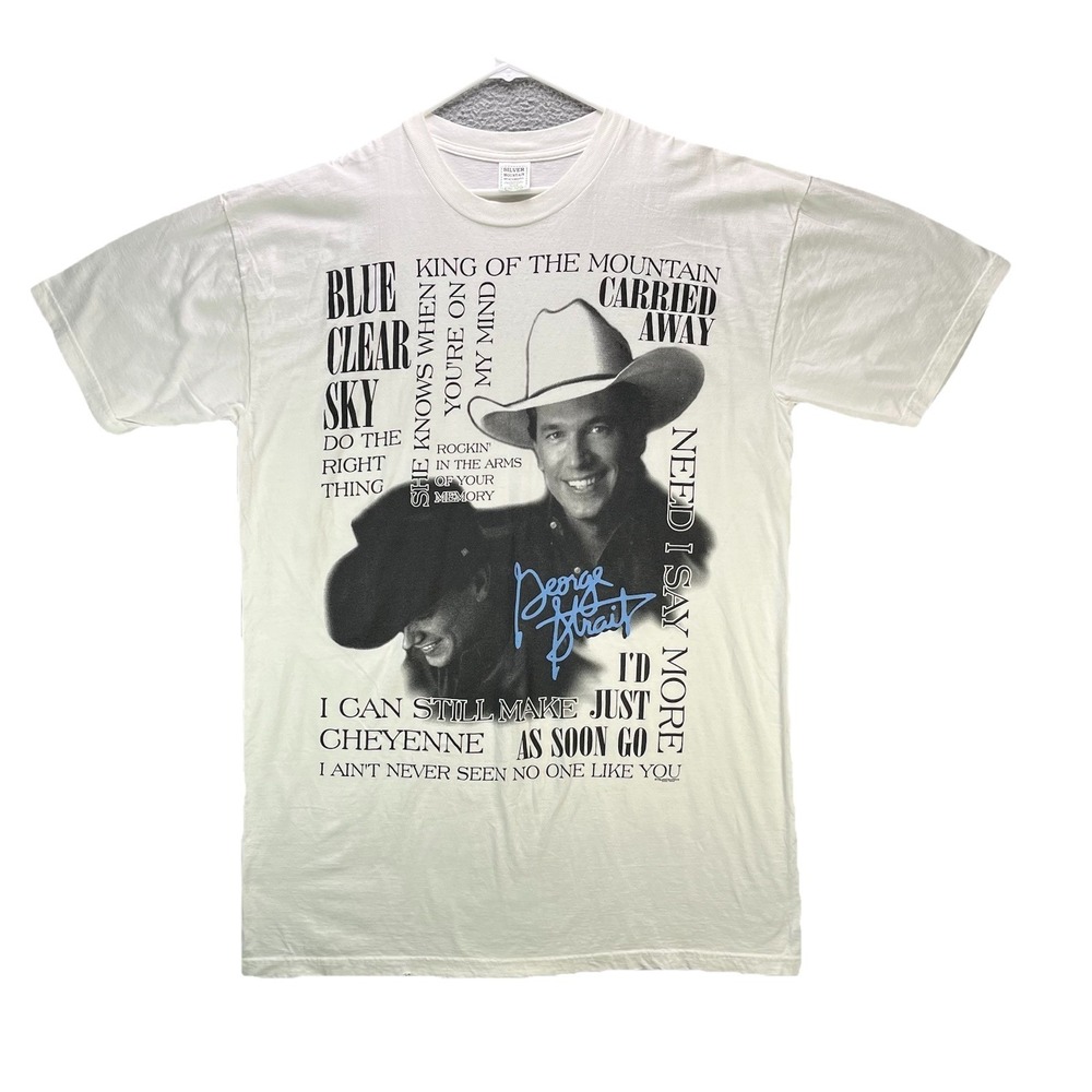 Vintage George Straight Adult GIANT XL One SIZE Country Western Music Graphic T